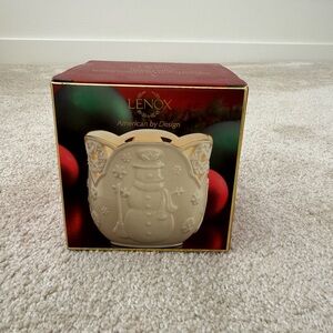 Lenox Christmas Merry Lights Snowman Votive, 3.5”
